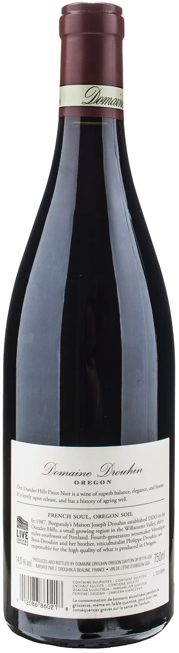 Domaine Drouhin Oregon Dundee Hills Pinot Noir 2021