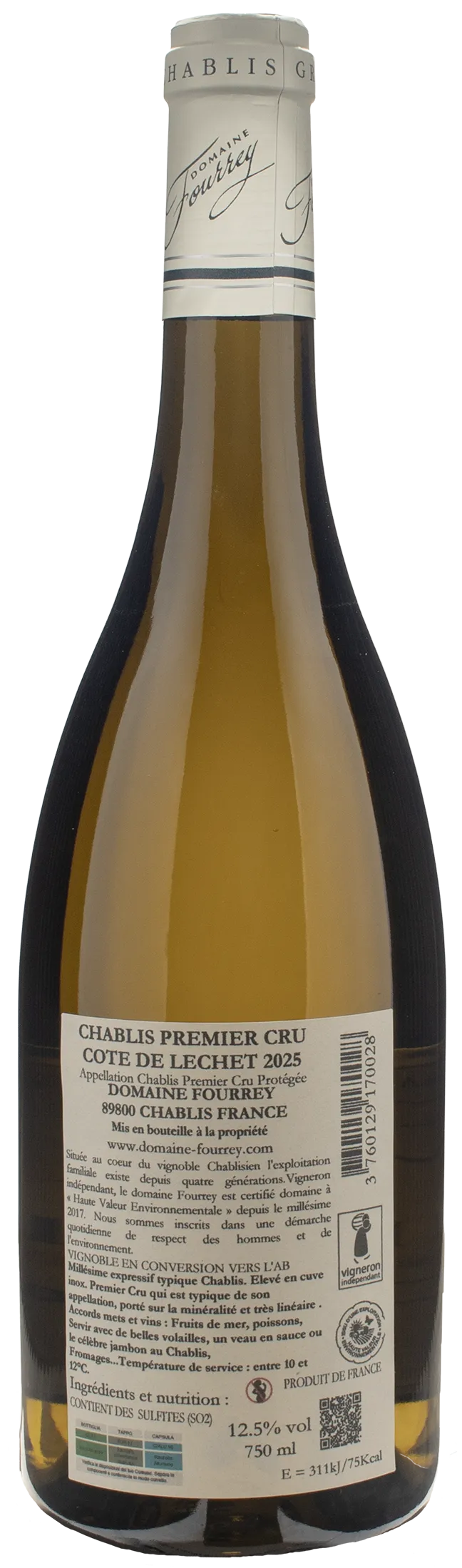 Domaine Fourrey Chablis 1er Cru Cote de Lechet 2025