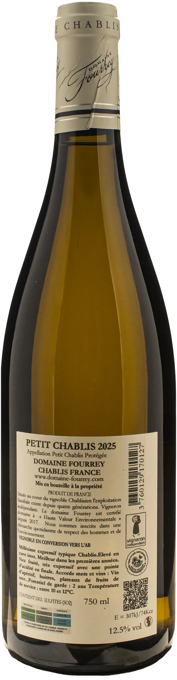 Domaine Fourrey Petit Chablis 2025