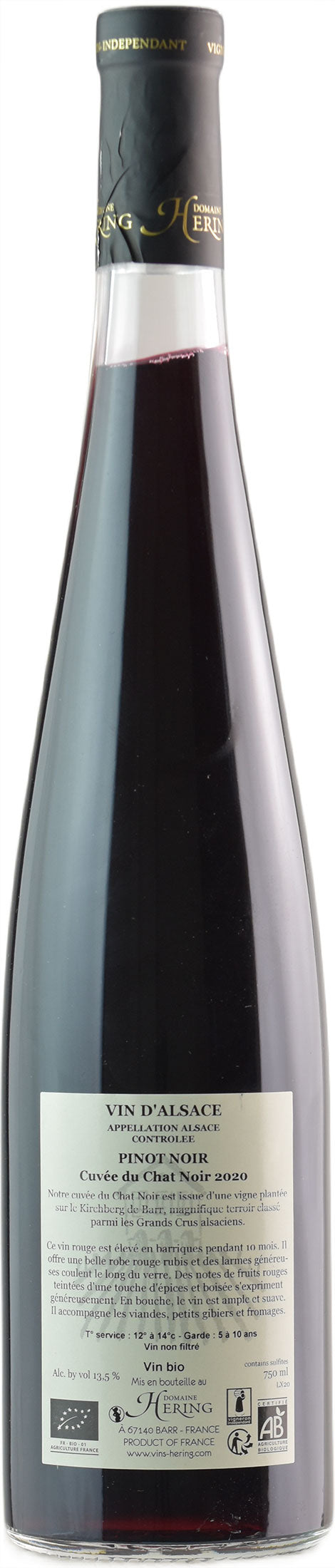 Domaine Hering Cuvee du Chat Noir Pinot Noir 2020