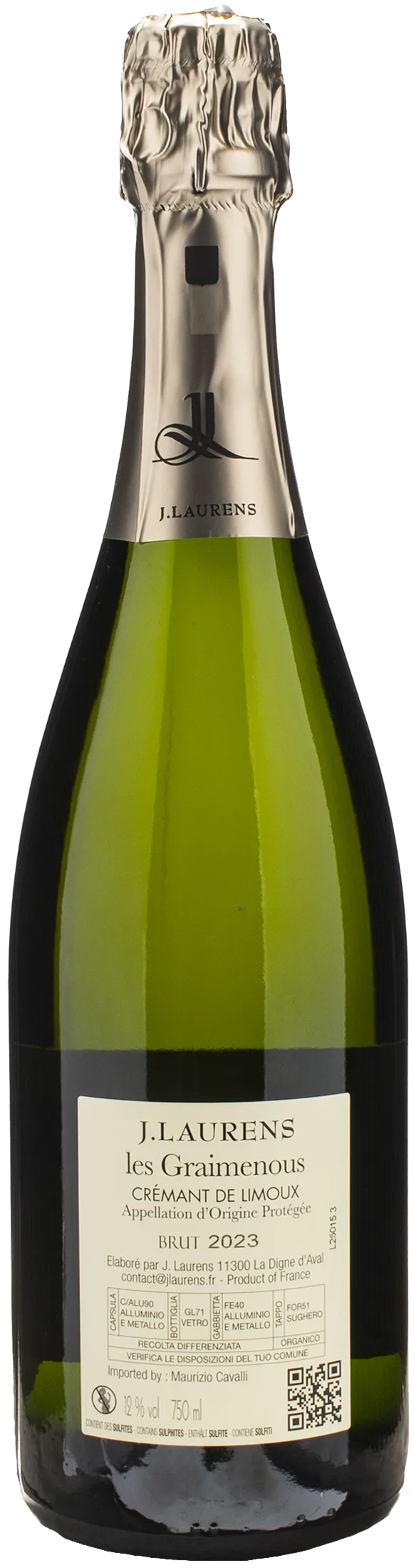 Domaine J. Laurens Cremant de Limoux Les Graimenous Brut 2023