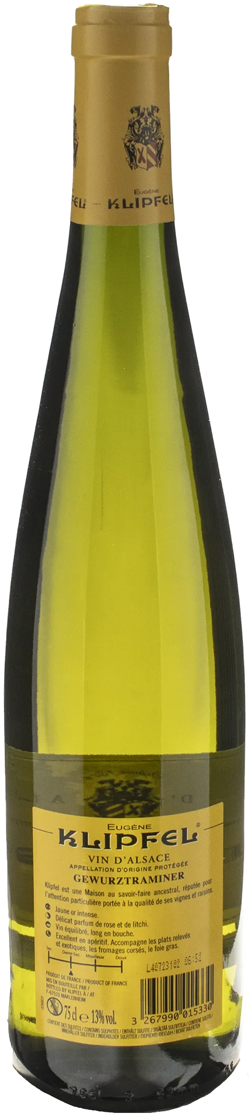 Domaine Klipfel Alsace Gewurztraminer 2023