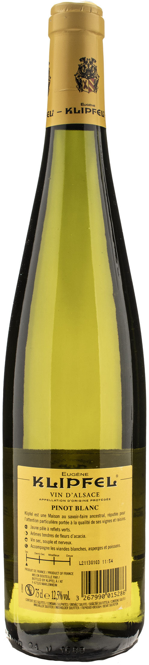 Domaine Klipfel Alsace Pinot Blanc 2021