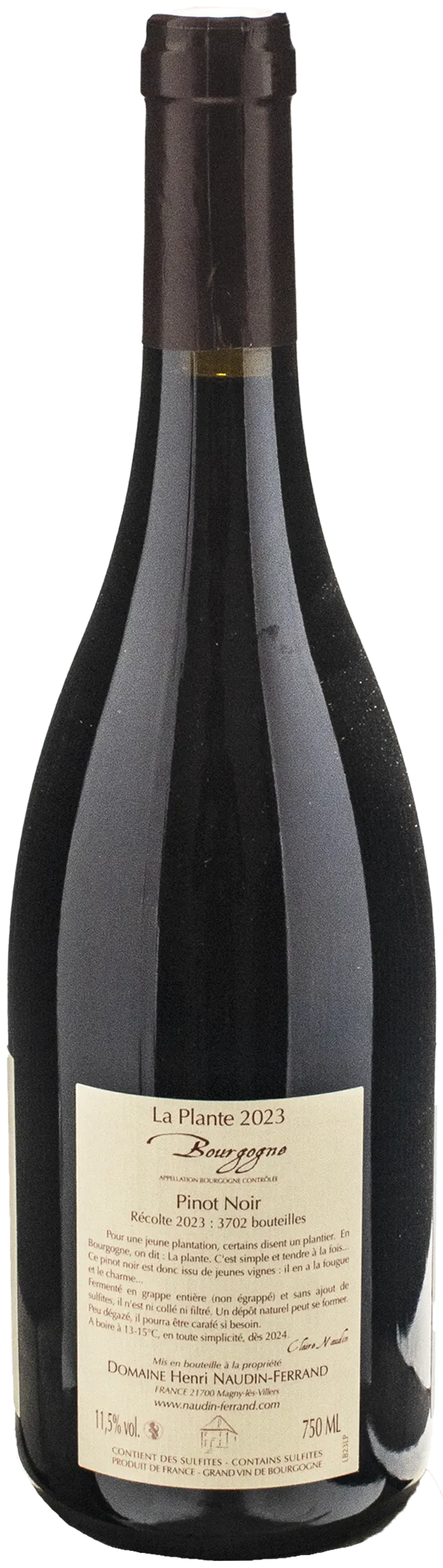Claire Naudin Ferrand Bourgogne Pinot Noir Rouge La Plante 2023