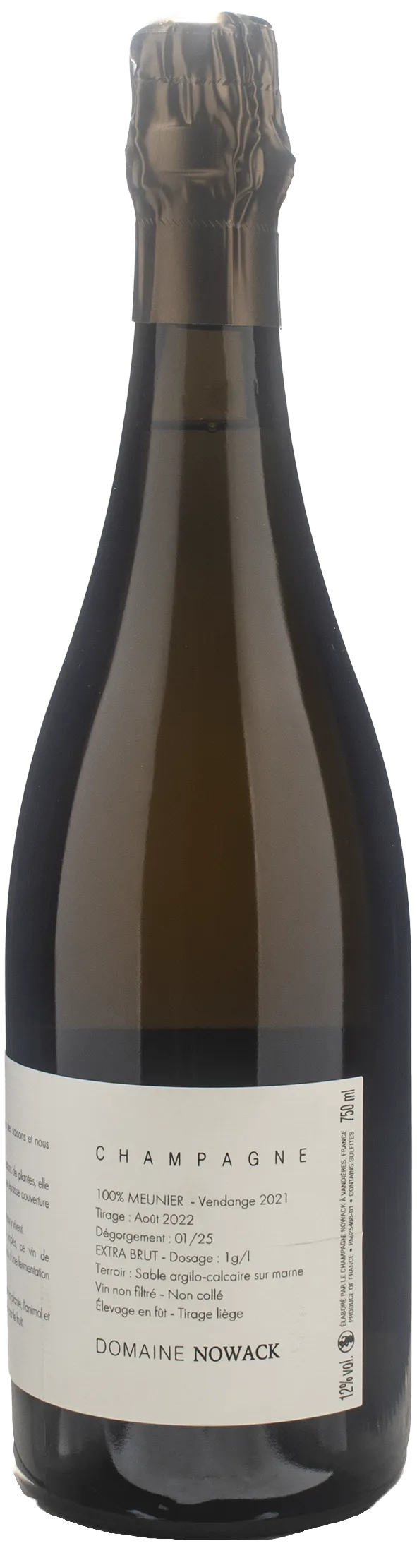 Domaine Nowack Champagne Fontinette Extra Brut 2021