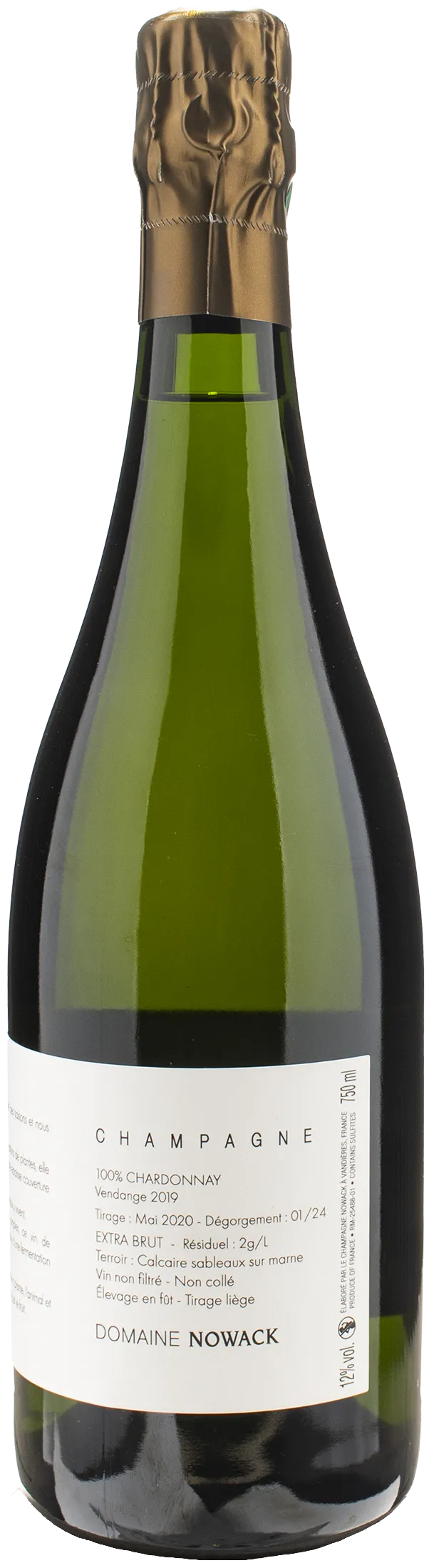 Domaine Nowack Champagne Tuillerie Extra Brut 2019