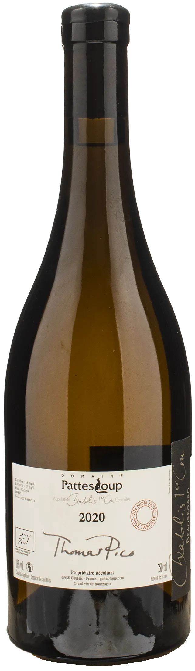 Domaine Pattes Loup Chablis 1er Cru Beauregard 2020