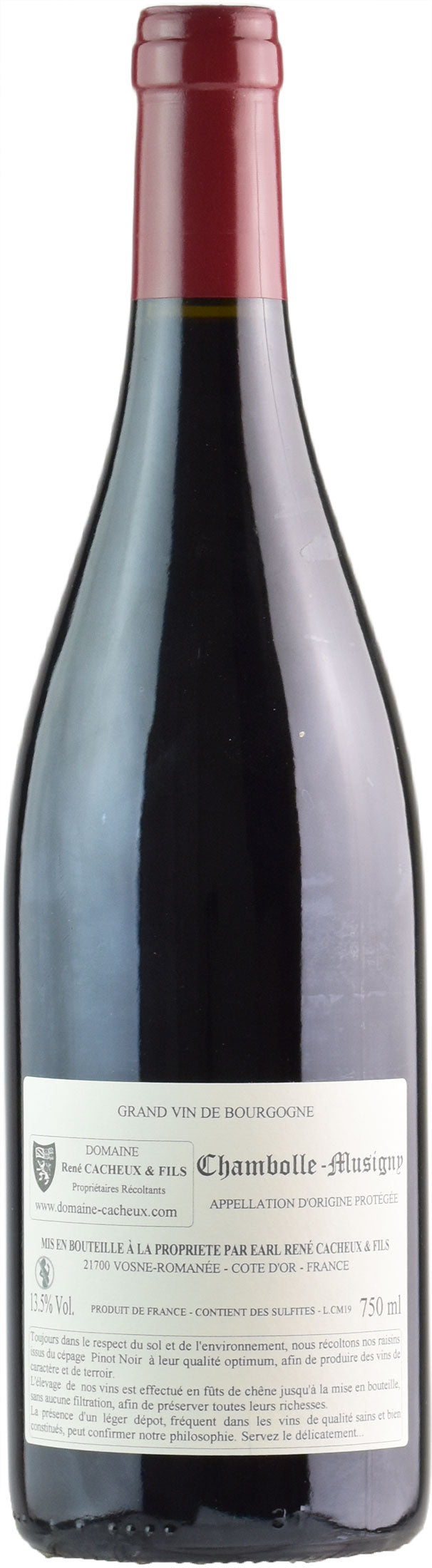 Domaine Rene Cacheux Chambolle Musigny 2019