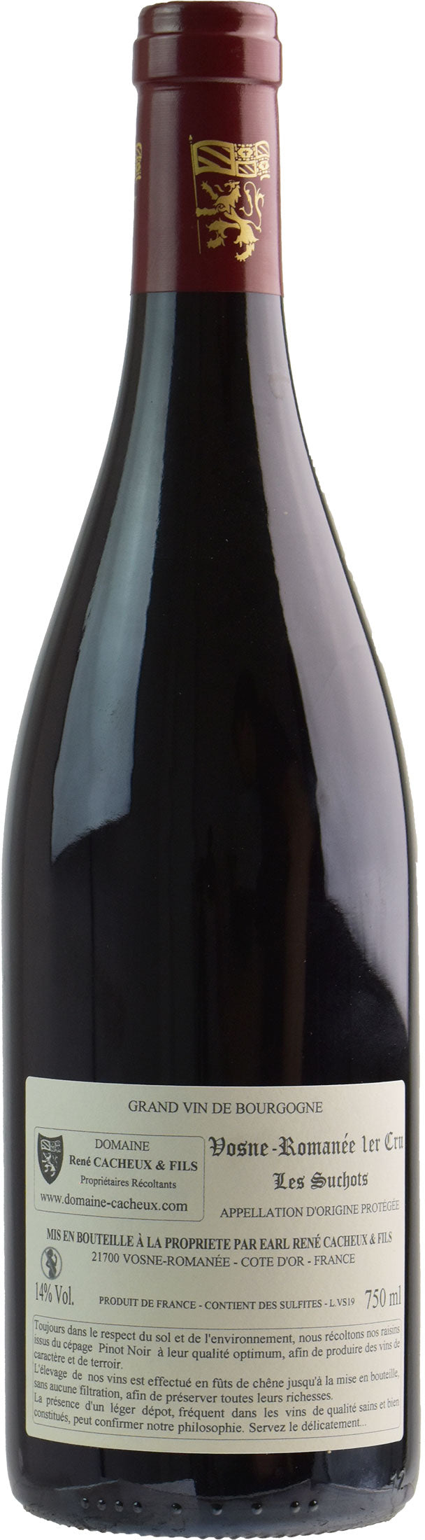 Domaine René Cacheux Vosne-Romanee 1er Cru Les Suchots 2019