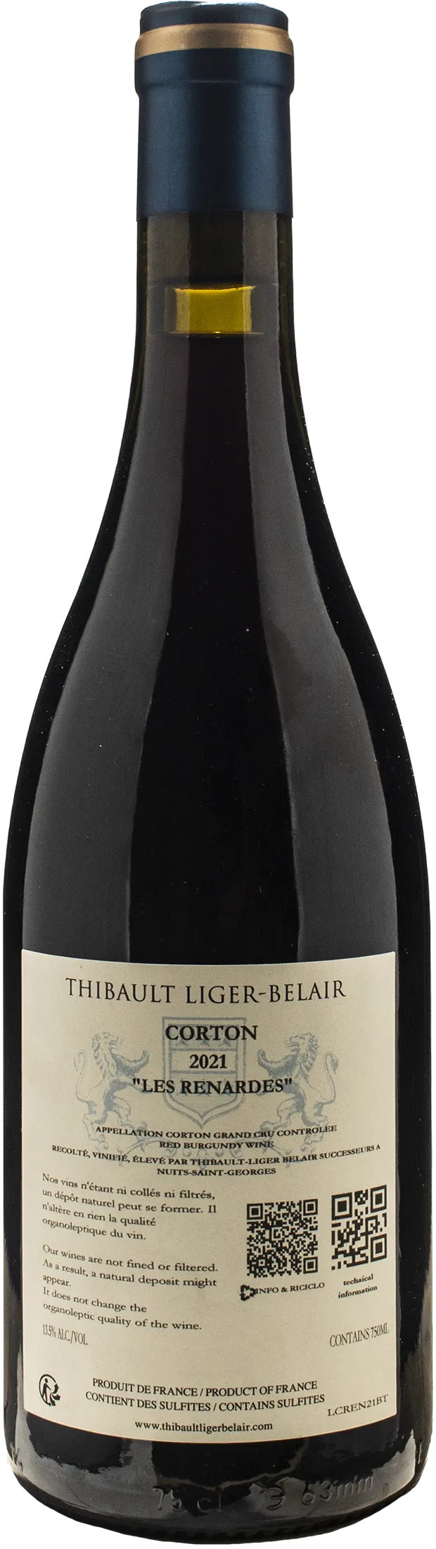 Domaine Thibault Liger-Belair Corton Grand Cru Les Renardes 2021