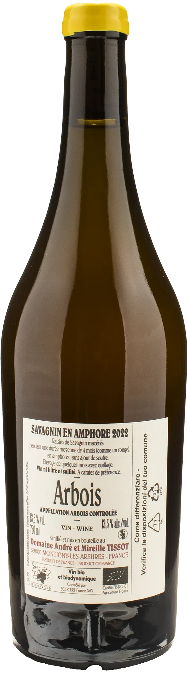Domaine Tissot Arbois Savagnin Amphore 2022