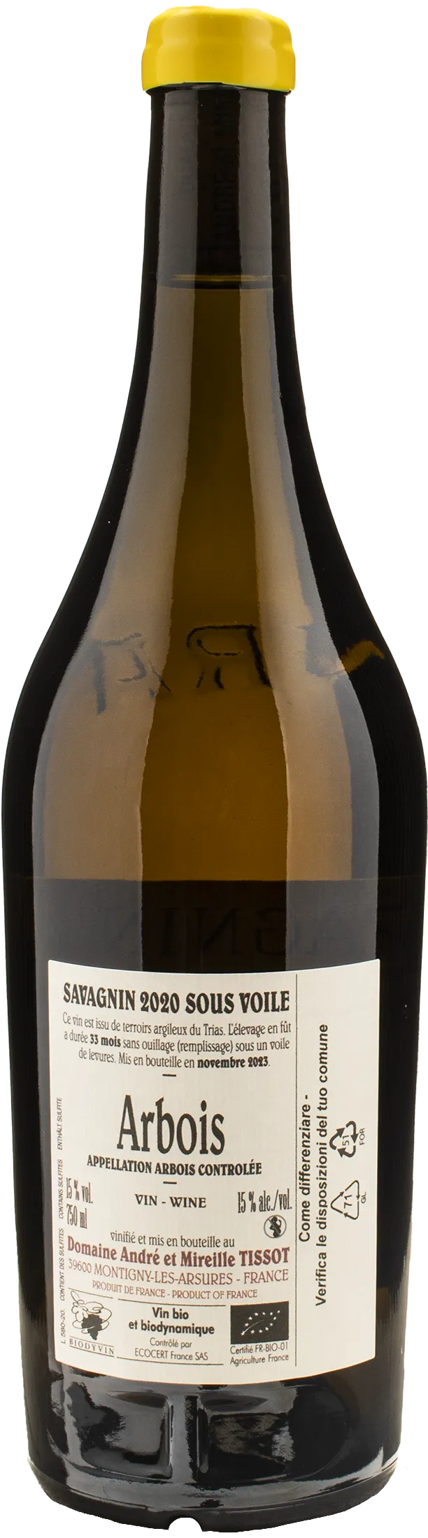 Domaine Tissot Arbois Savagnin Sous Voile 2020