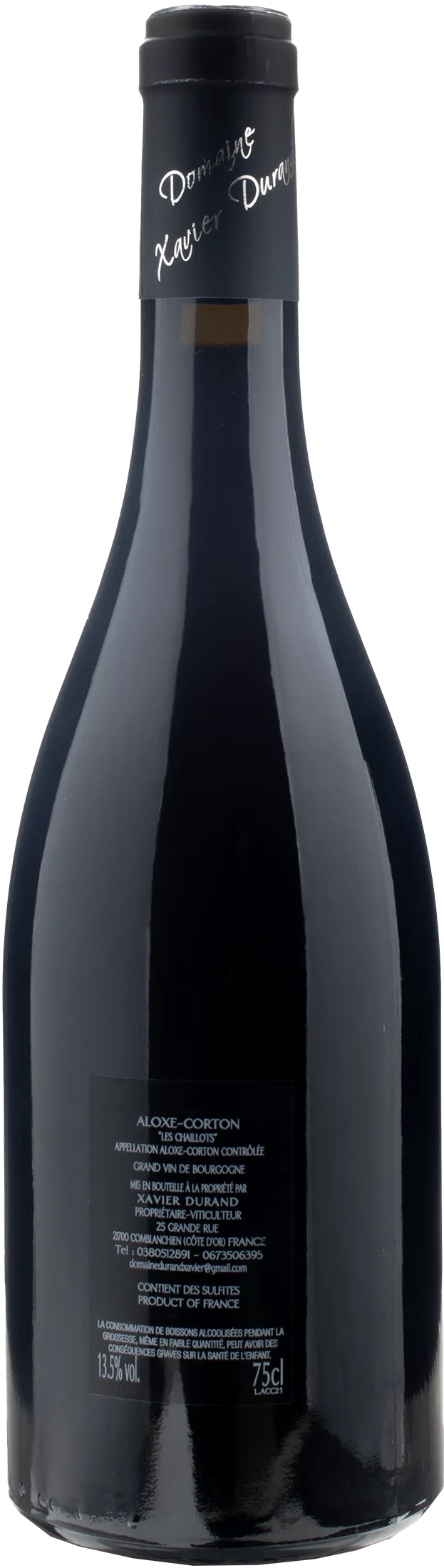 Domaine Xavier Durand Aloxe Corton Rouge Le Chaillots 2021