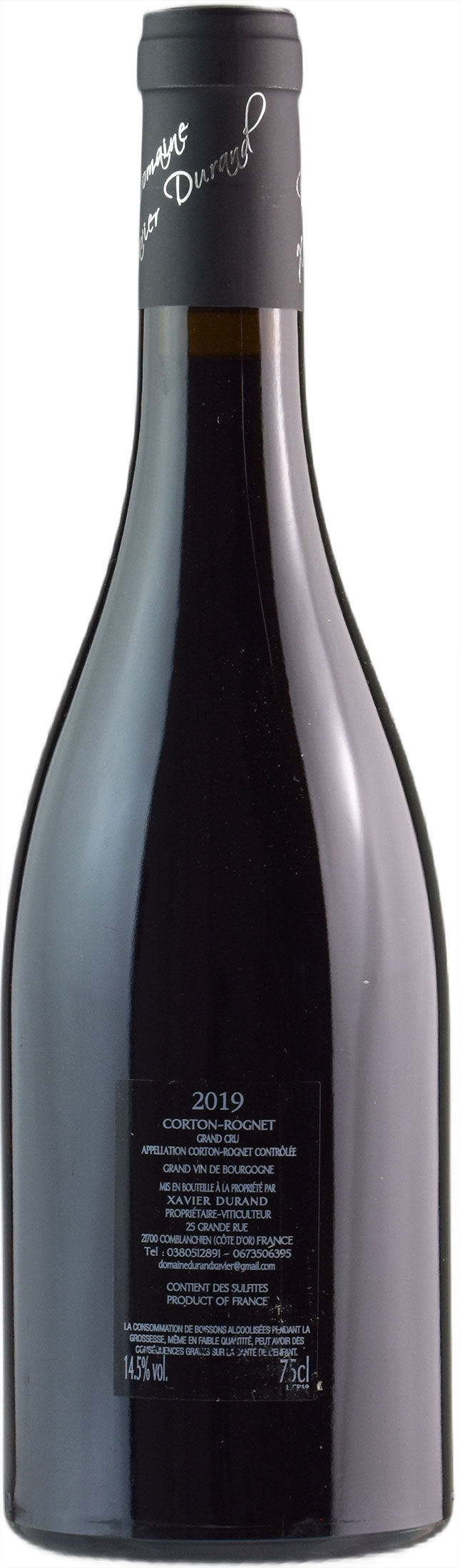 Domaine Xavier Durand Corton Rognet Grand Cru 2019