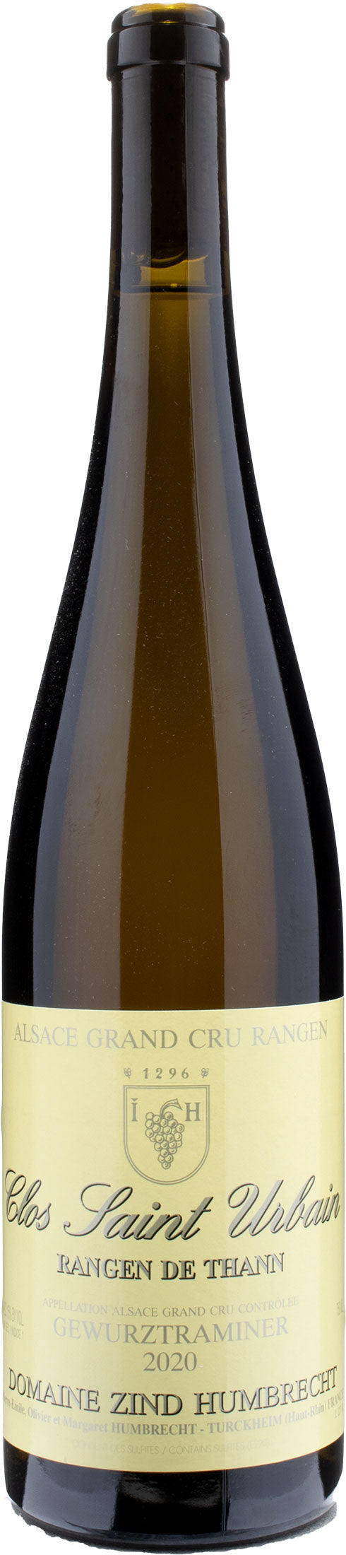 Domaine Zind Humbrecht Gewurztraminer Alsace Grand Cru Rangen de Thann Clos St Urbain 2020