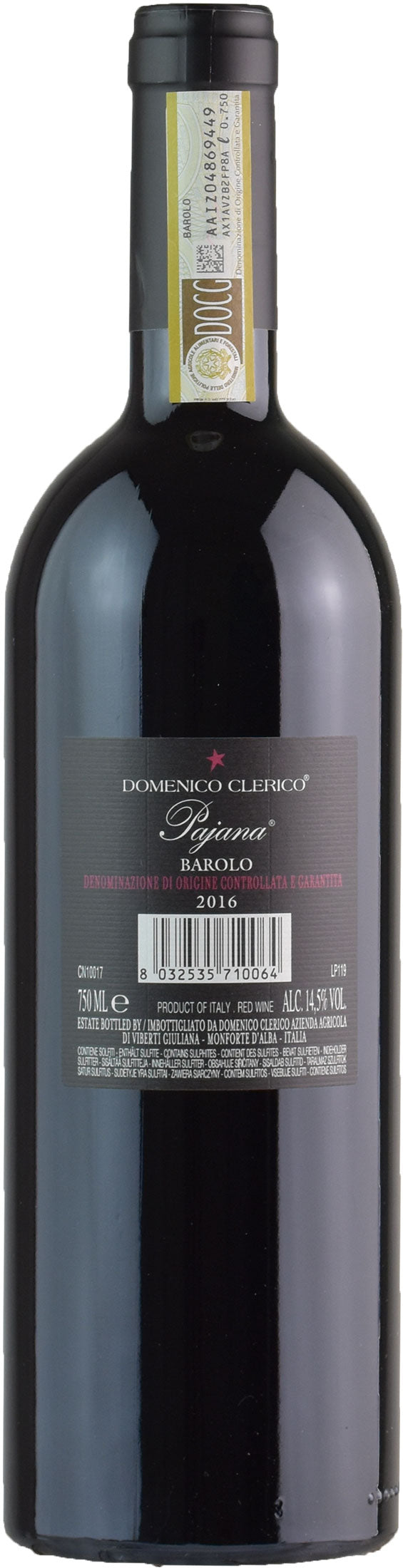 Domenico Clerico Barolo Pajana 2016