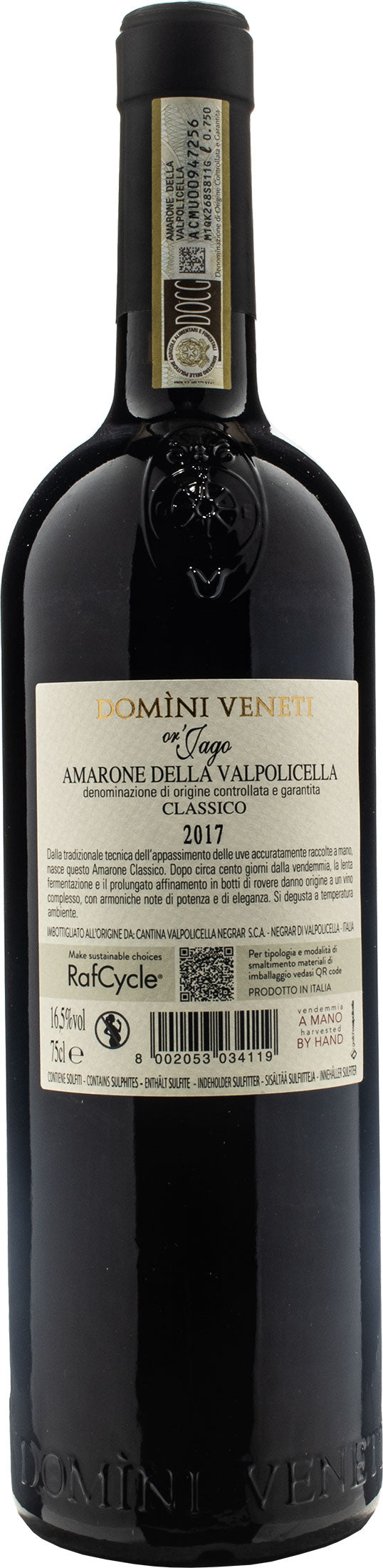 Domini Veneti Amarone della Valpolicella Classico or'Jago 2017