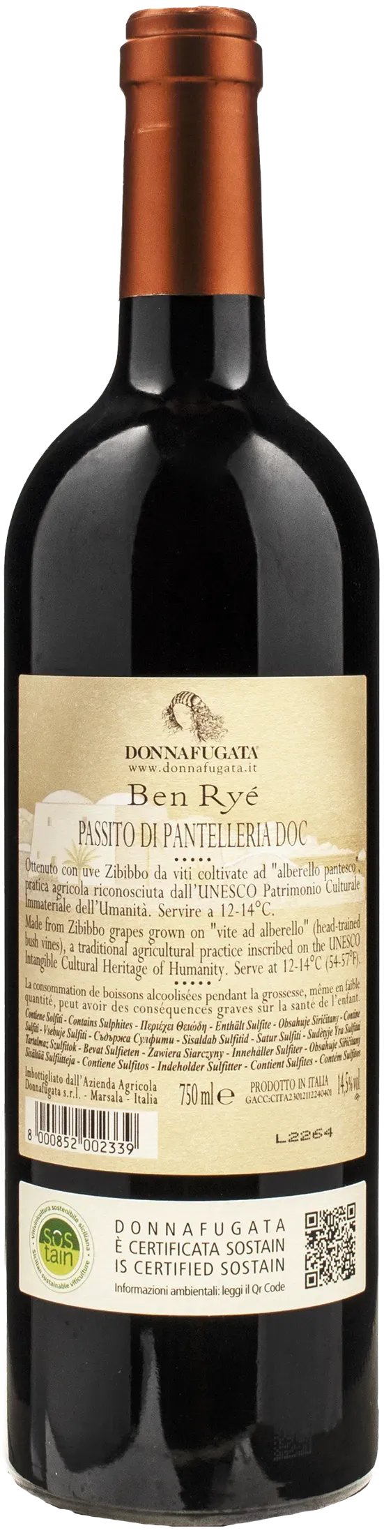Donnafugata Ben Rye Passito di Pantalleria 0.75L 2022