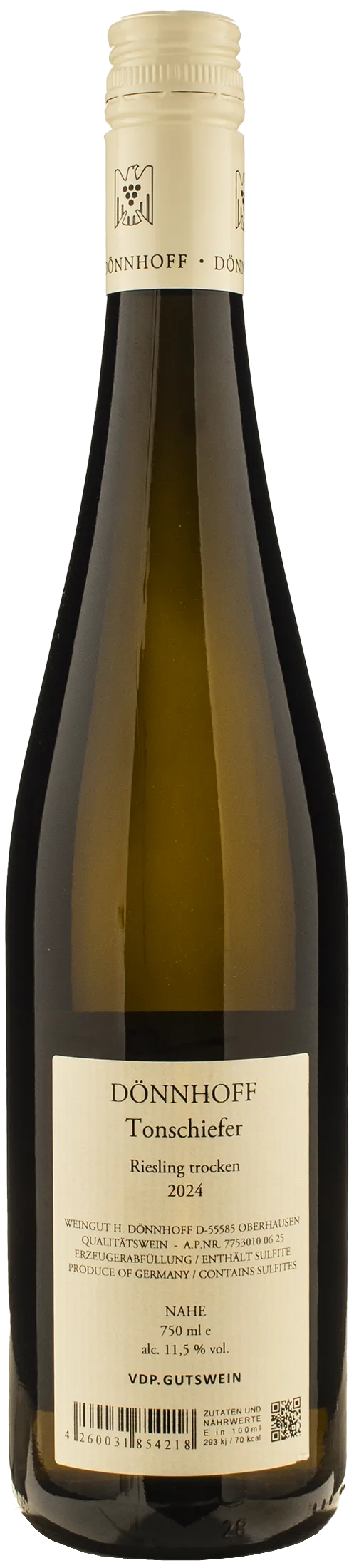 Donnhoff Riesling Tonschiefer Trocken 2024