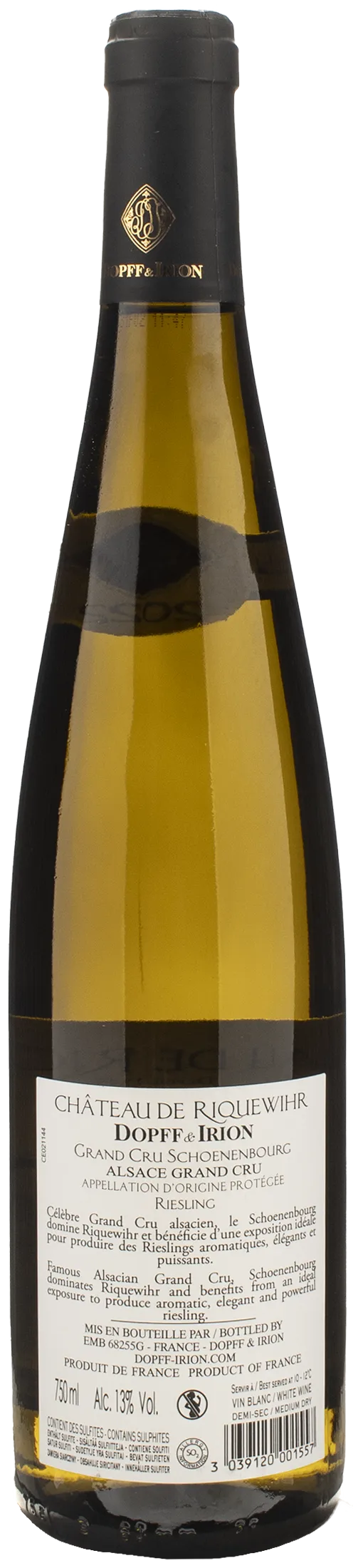 Dopff & Irion Chateau De Riquewihr Riesling D'Alsace Grand Cru Schoenenbourg 2022