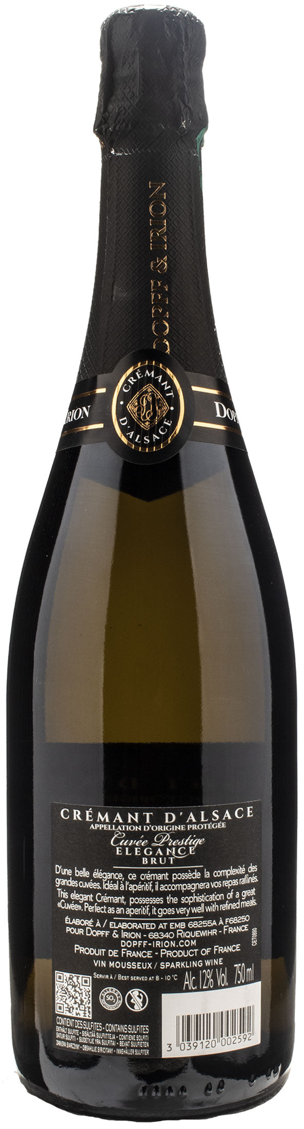 Dopff & Irion Cremant D'Alsace Cuvee Prestige Elegance Brut