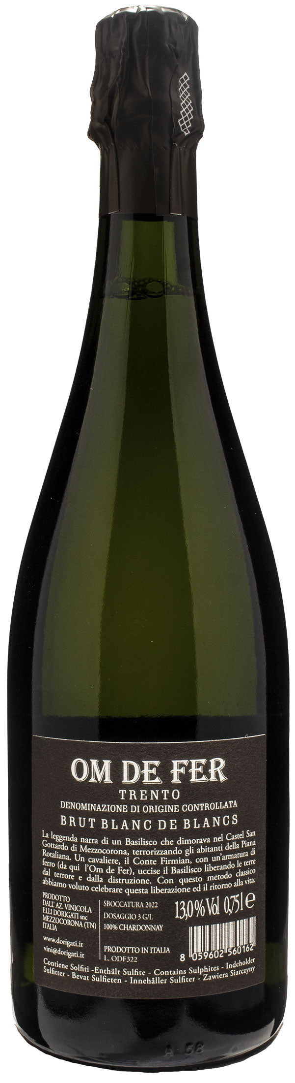 Dorigati Trento Blanc de Blancs Om de Fer Brut