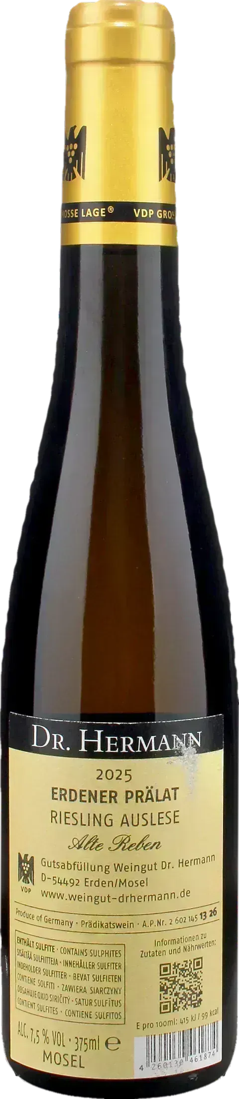 Dr. Hermann Erdener Pralat Alte Reben Riesling Auslese 0.375L 2025