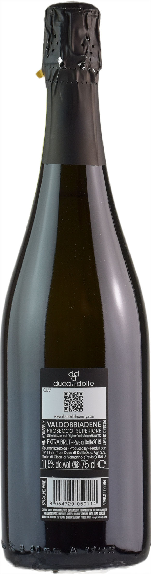 Duca di Dolle Valdobbiadene Prosecco Superiore Rive di Rolle Extra Brut - CUV 2019