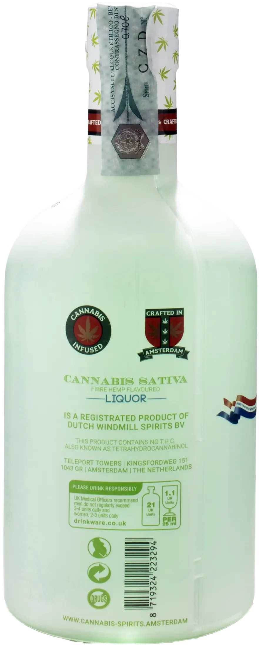Dutch Windmill Spirits Cannabis Sativa Liquor 0.7L