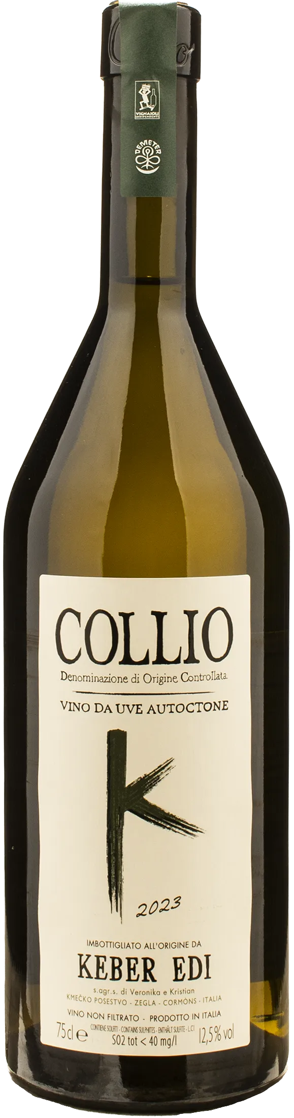 Edi Keber Collio Bianco Organic Unfiltered DOC 2023 | XtraWine
