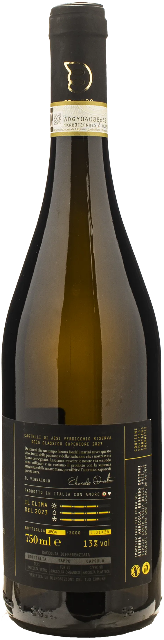 Edoardo Dottori Verdicchio dei Castelli di Jesi Classico Riserva Kochlos 2023