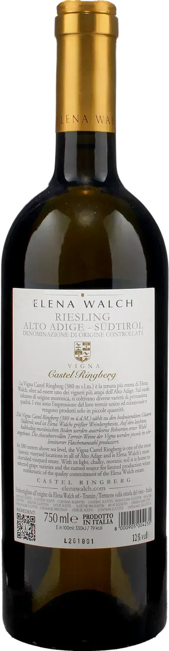 Elena Walch Alto Adige Riesling Vigna Castel Ringberg 2024