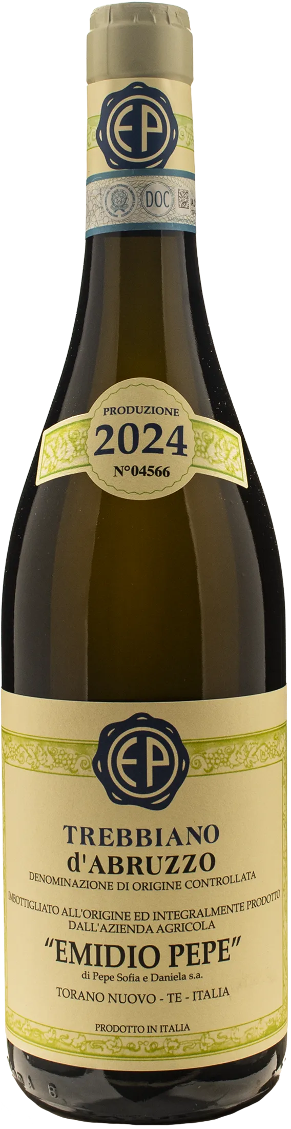 Emidio Pepe Trebbiano d'Abruzzo Organic White Wine 2024 DOC | XtraWine
