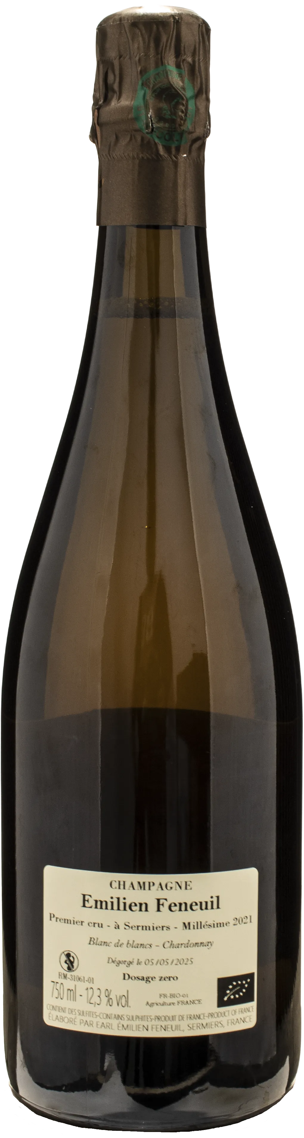 Emilien Feneuil Champagne 1er Cru Blanc de Blancs Dosage Zero Chardonnay 2021