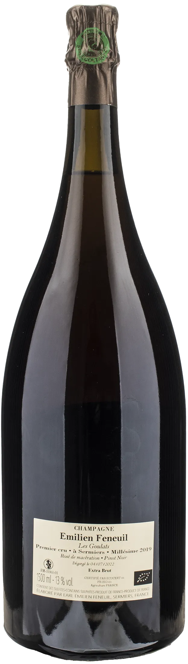 Emilien Feneuil Champagne 1er Cru Rose de Maceration Les Goulats Extra Brut Magnum 2019