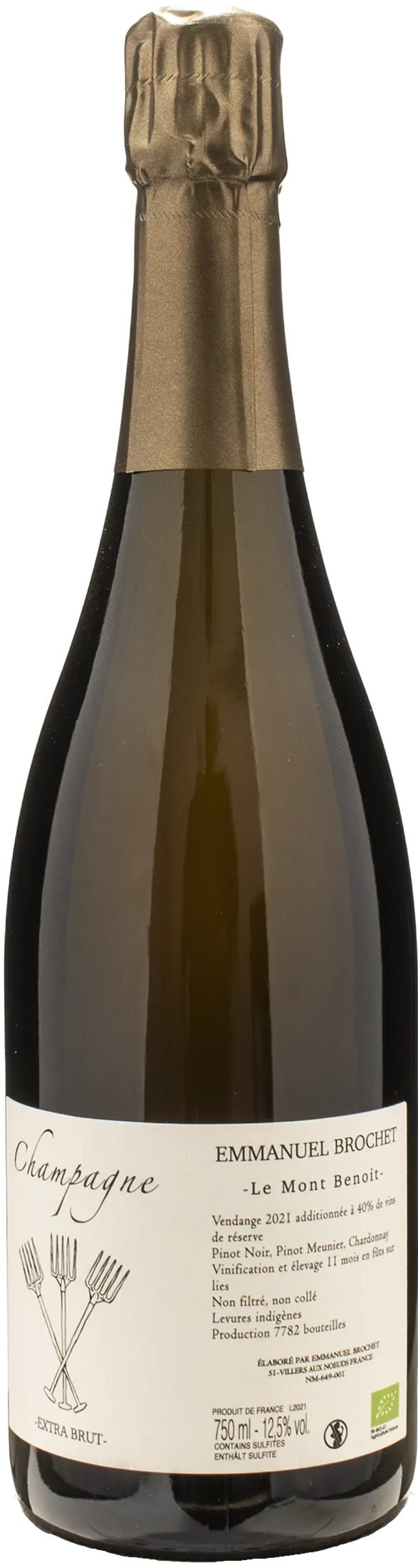 シャンパーニュ エマニュエル・ブロシェ Le Mont Benoit Emmanuel Brochet Champagne MontBenoit Extra Brut | XtraWine