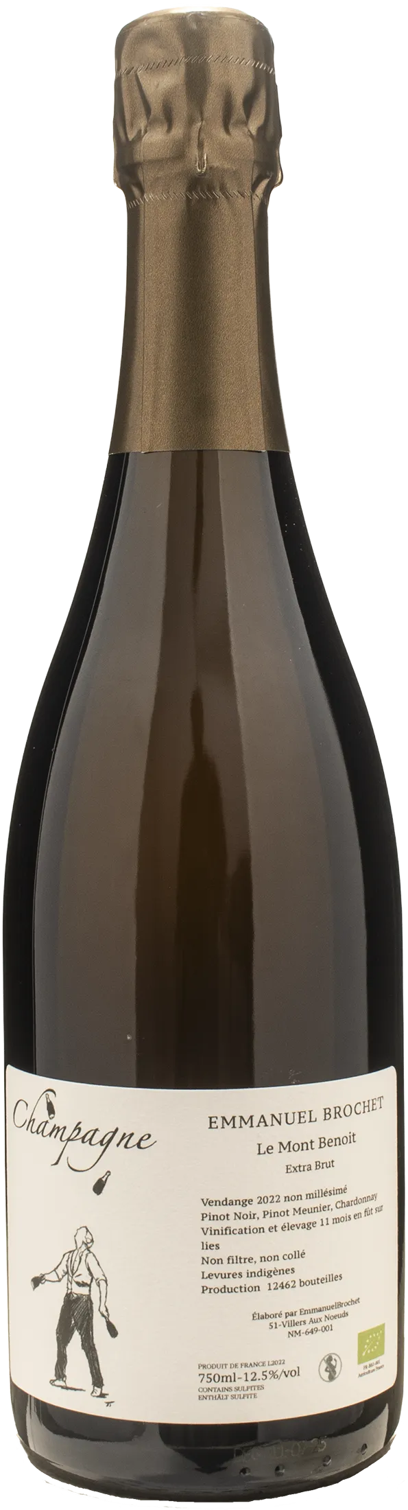 Emmanuel Brochet Champagne Le Mont Benoit Extra Brut