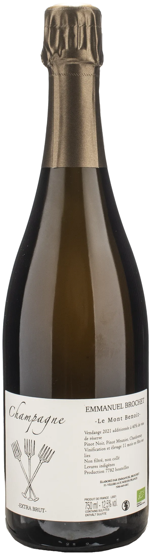 Emmanuel Brochet Champagne Le Mont Benoit Extra Brut