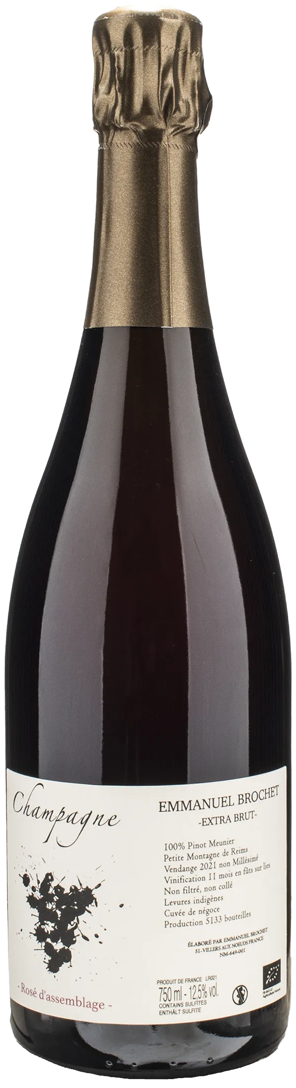 Emmanuel Brochet Champagne Rosè d'Assemblage Extra Brut