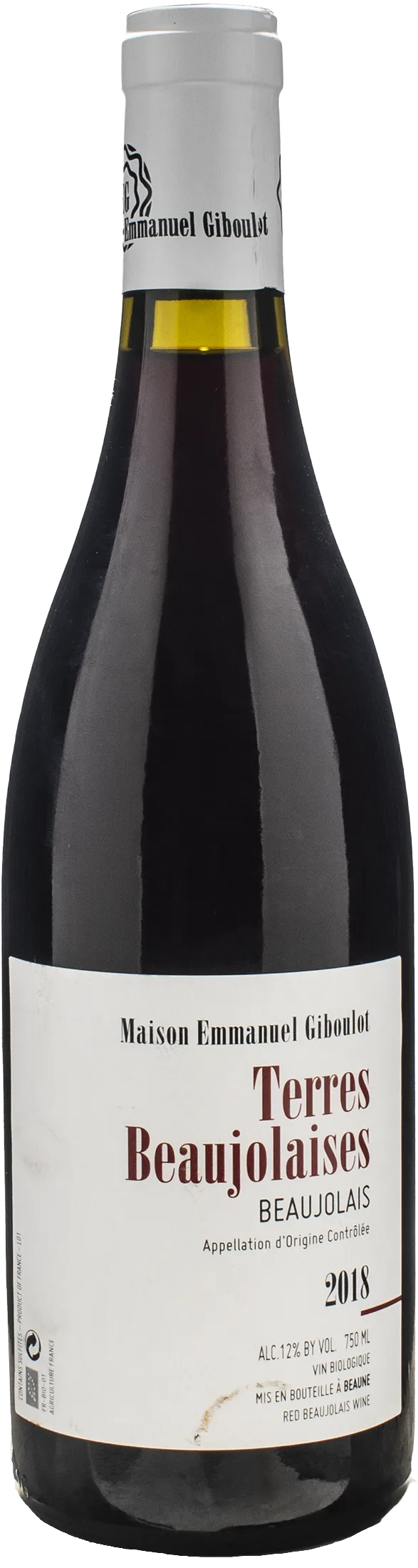 Emmanuel Giboulot Terres Beaujolaises 2018