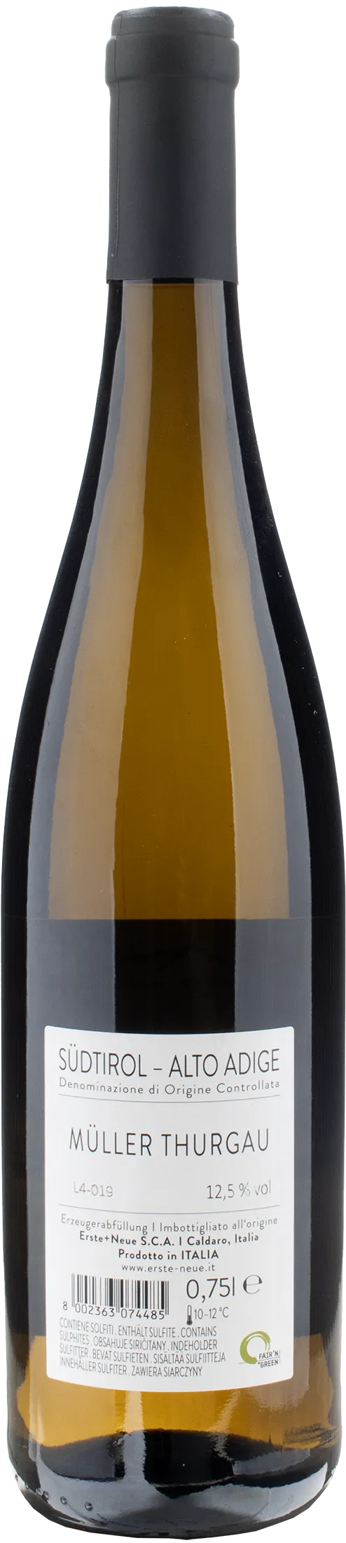 Erste Neue Muller Thurgau 2023