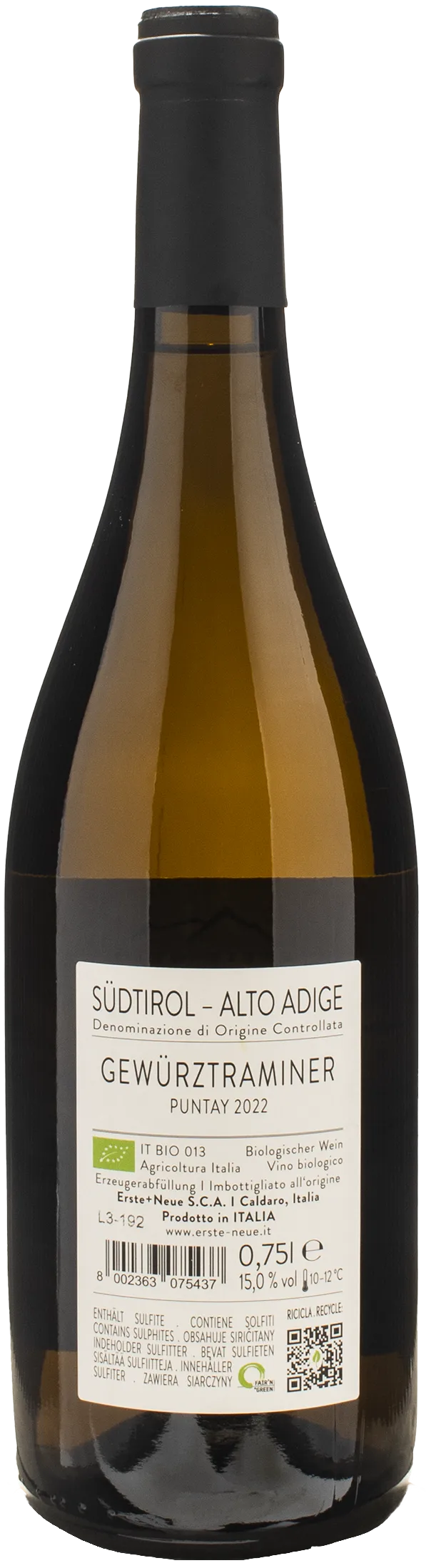 Erste Neue Puntay Gewurztraminer 2022