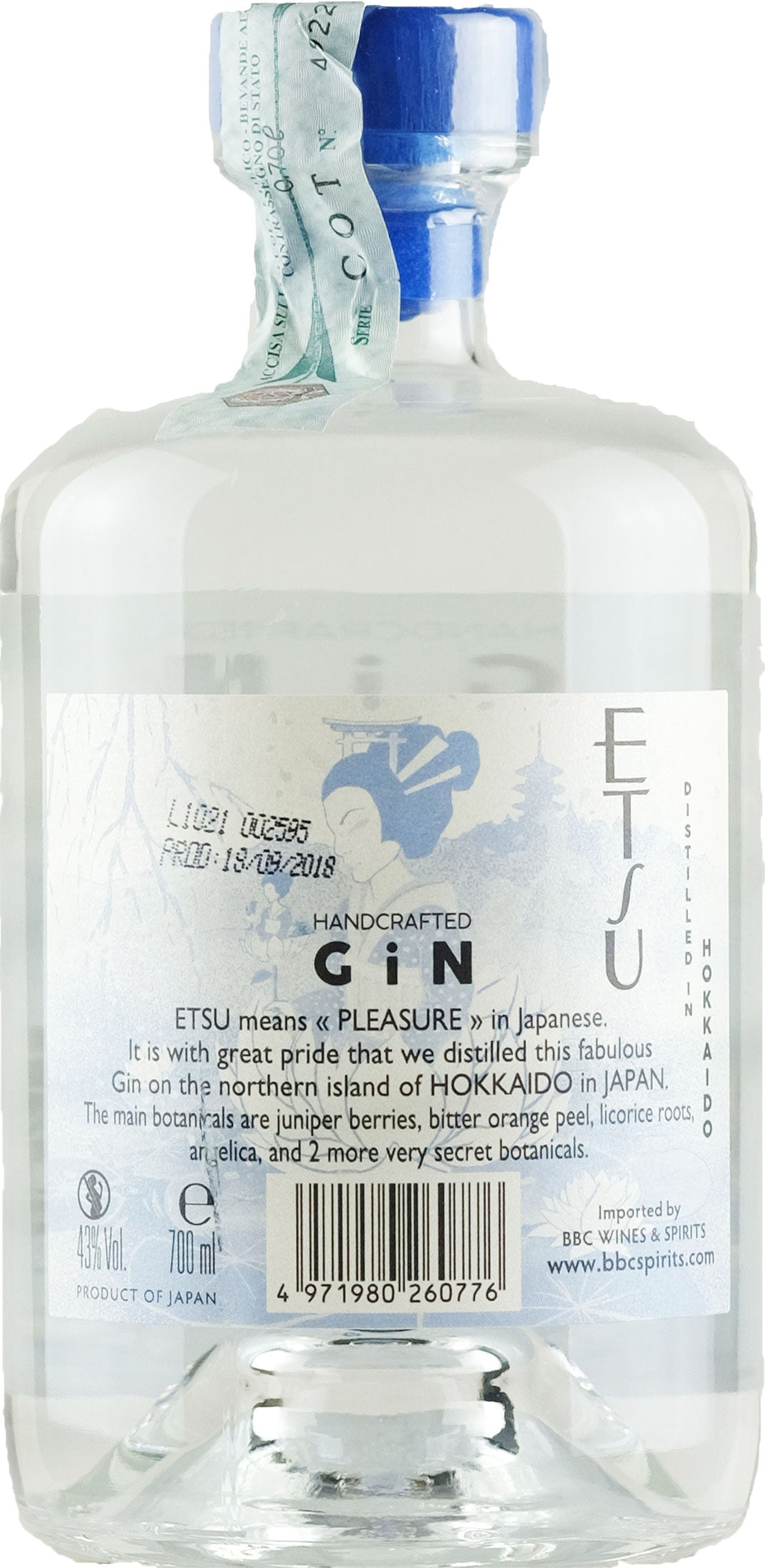 Etsu Japanese Gin 0.7L