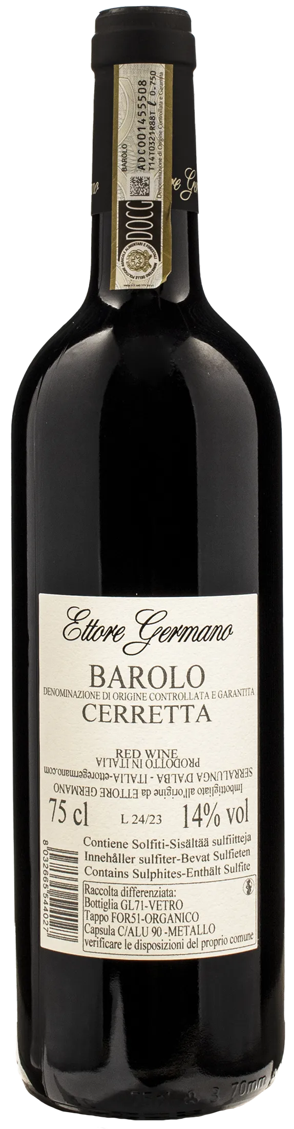 Ettore Germano Barolo Cerretta 2019