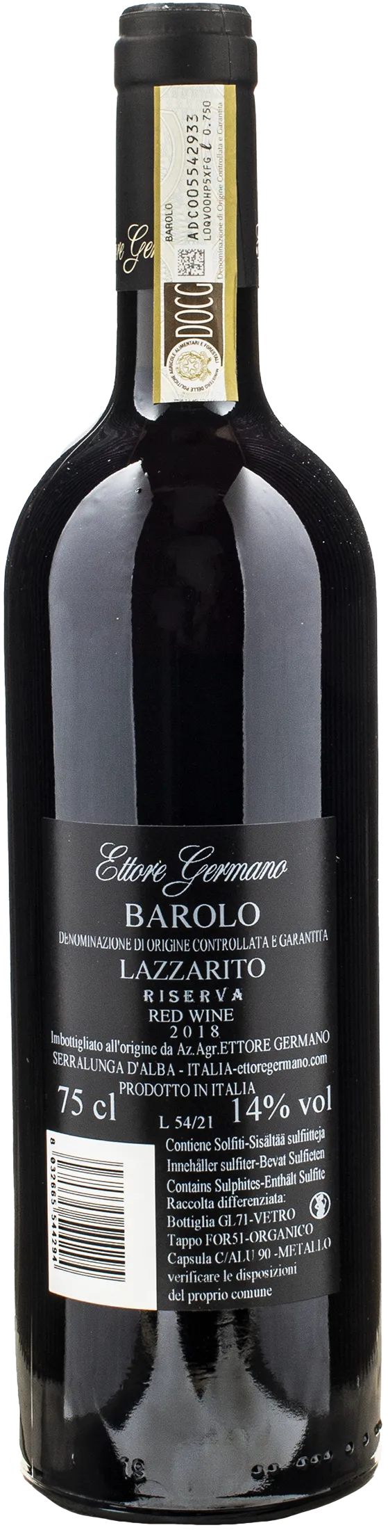 Ettore Germano Barolo Lazzarito Riserva 2018