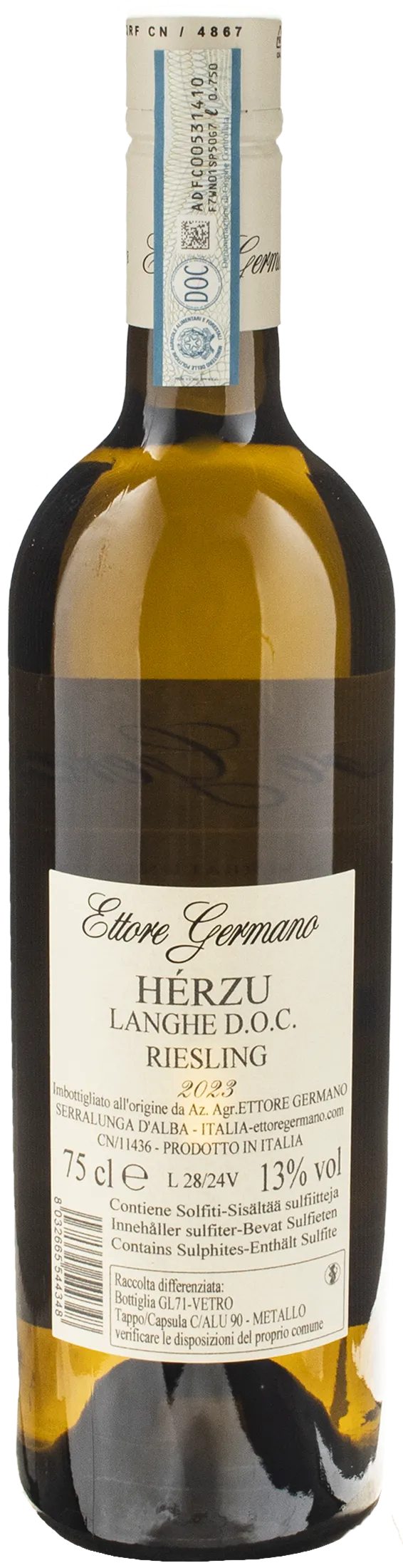 Ettore Germano Langhe Riesling Herzu 2023