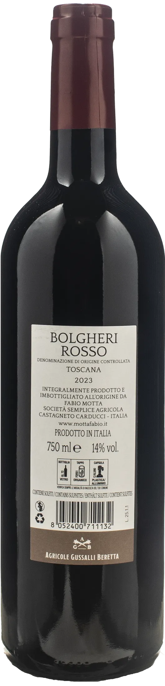 Fabio Motta Bolgheri Rosso Pievi 2023