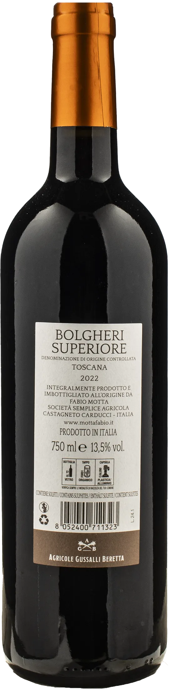 Fabio Motta Bolgheri Rosso Superiore Le Gonnare 2022