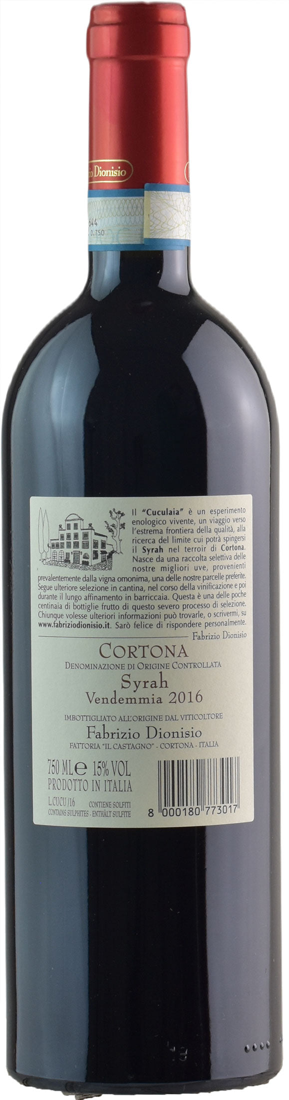 Fabrizio Dionisio Syrah Cuculaia 2016