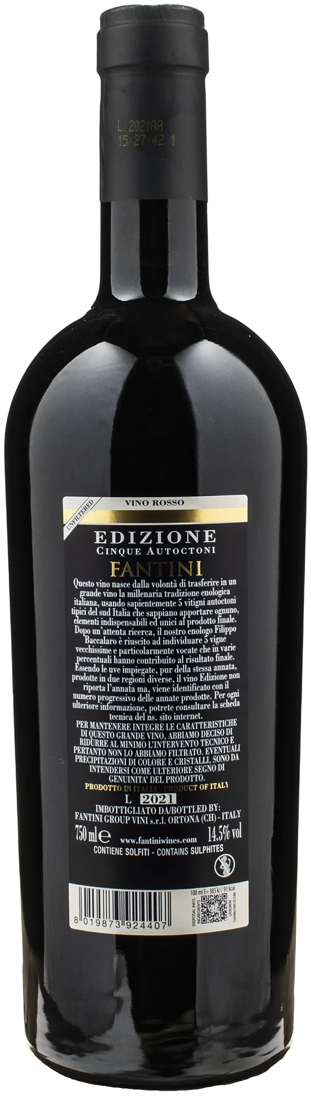 Fantini Cinque Autoctoni 23° Edizione